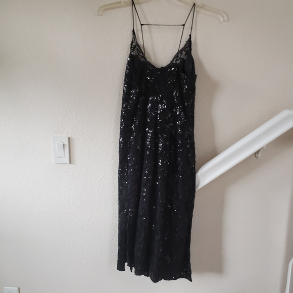 H&M Black Sequence Dress Size 6 NWOT - Picture 4 of 10